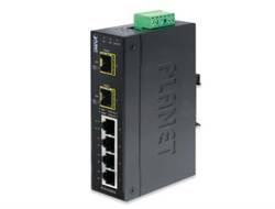 PLANET IGS-620TF - Switch - unmanaged - 4 x 10/100/1000 + 2 x Gigabit SFP