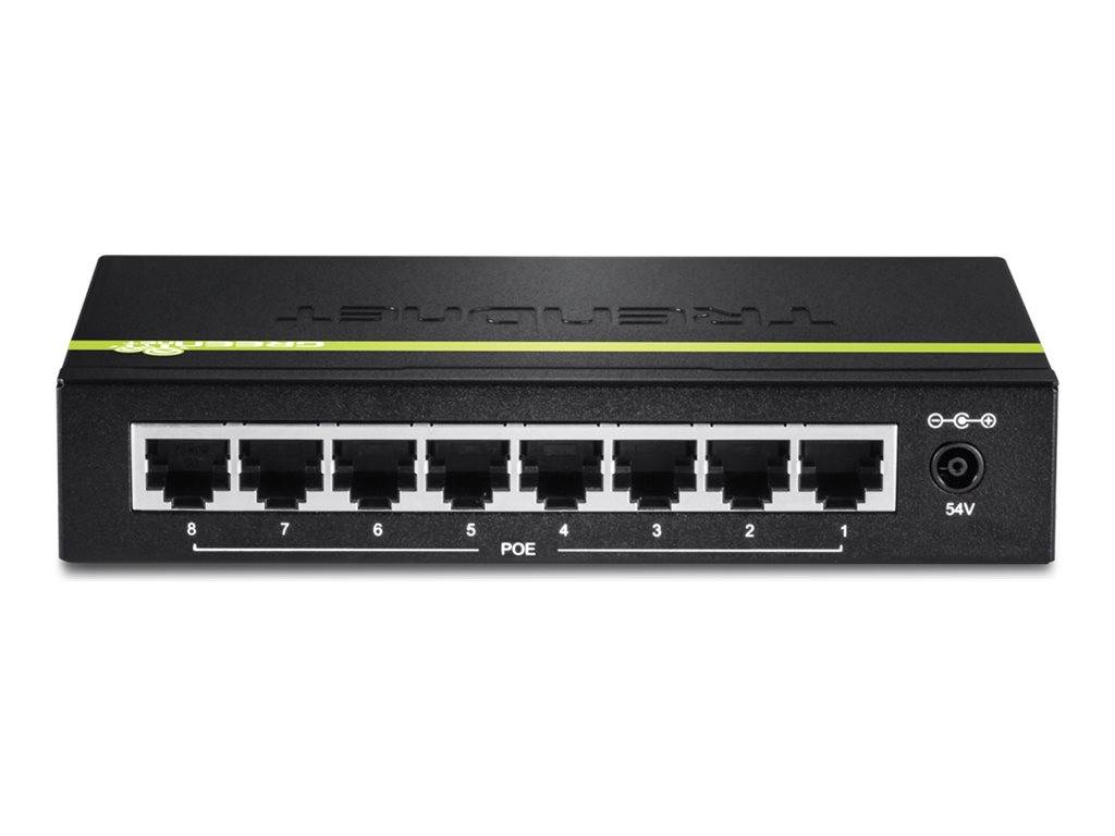 TRENDnet Switch 8-Port Gbit PoE+ 123W GREENnet Metall Multimedia-Technik Switche