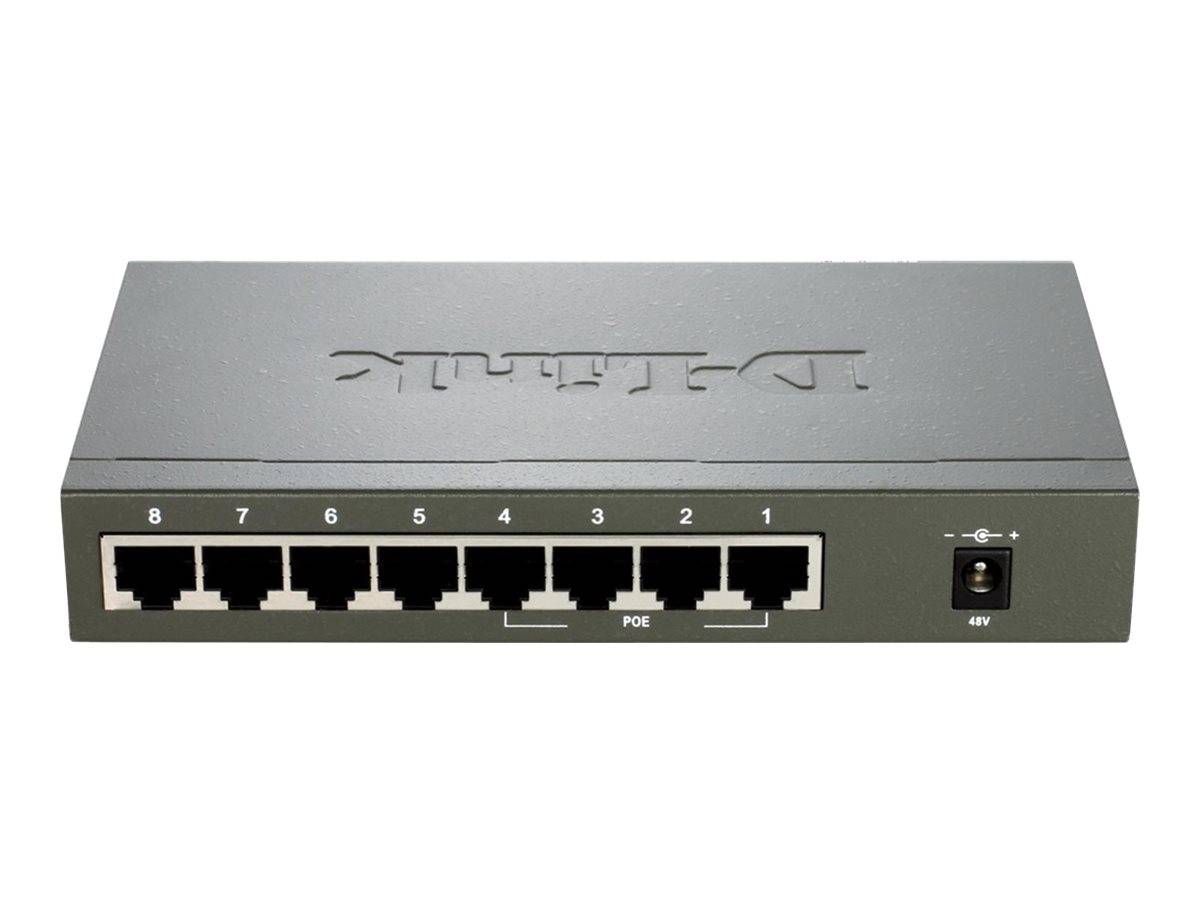 D-Link DES-1008PA Netzwerk Switch 8 Port 100 MBit/s PoE-Funktion