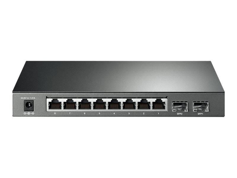 TP-LINK JetStream TL-SG2210P V3 - Switch - Smart - 8 x 10/100/1000 + 2 x SFP - Desktop - PoE (58 W)