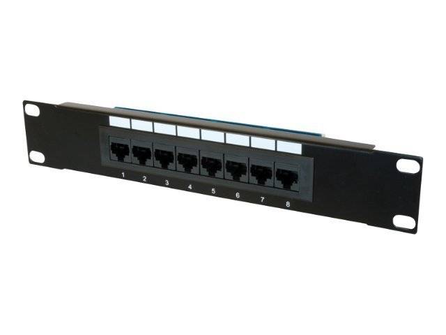 Digitus DN-91508U 8 Port Netzwerk-Patchpanel 254 mm (10") CAT 5e 1 HE Bestückt