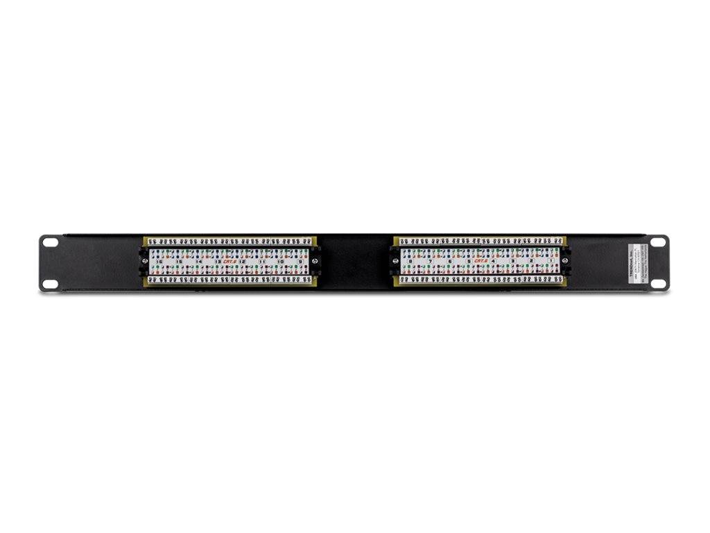 TrendNet TC-P16C6 16 Port Netzwerk-Patchpanel CAT 6 1 HE Schwarz Bestückt