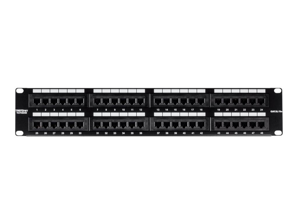 TRENDnet TC-P48C5E Patch Panel, 48-port Cat5/5e Unshielded