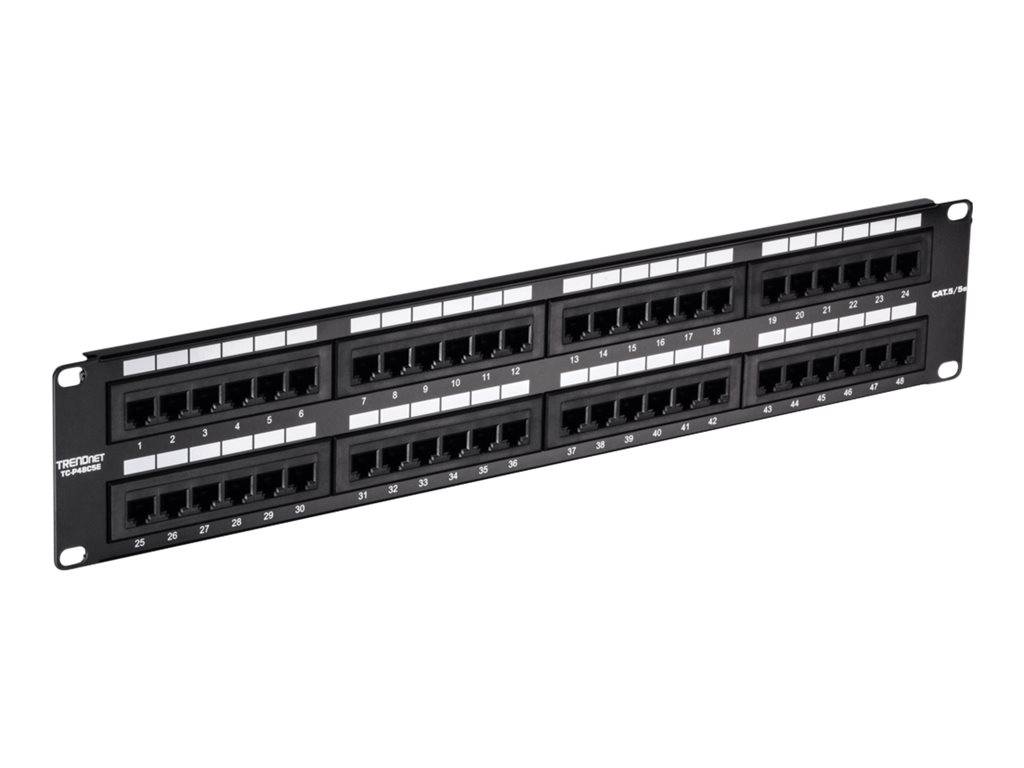 TRENDnet TC-P48C5E Patch Panel, 48-port Cat5/5e Unshielded