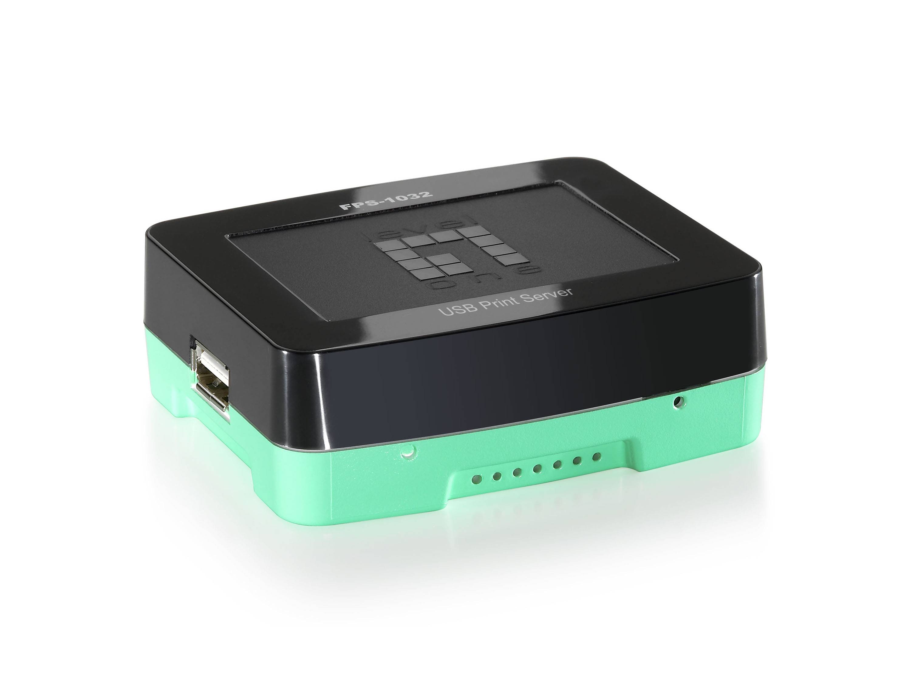 LevelOne FPS-1032 - Druckserver - USB 2.0 - 10/100