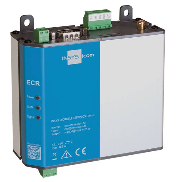INSYS icom ECR LW300 - Wireless Router - WWAN 2-Port-Switch