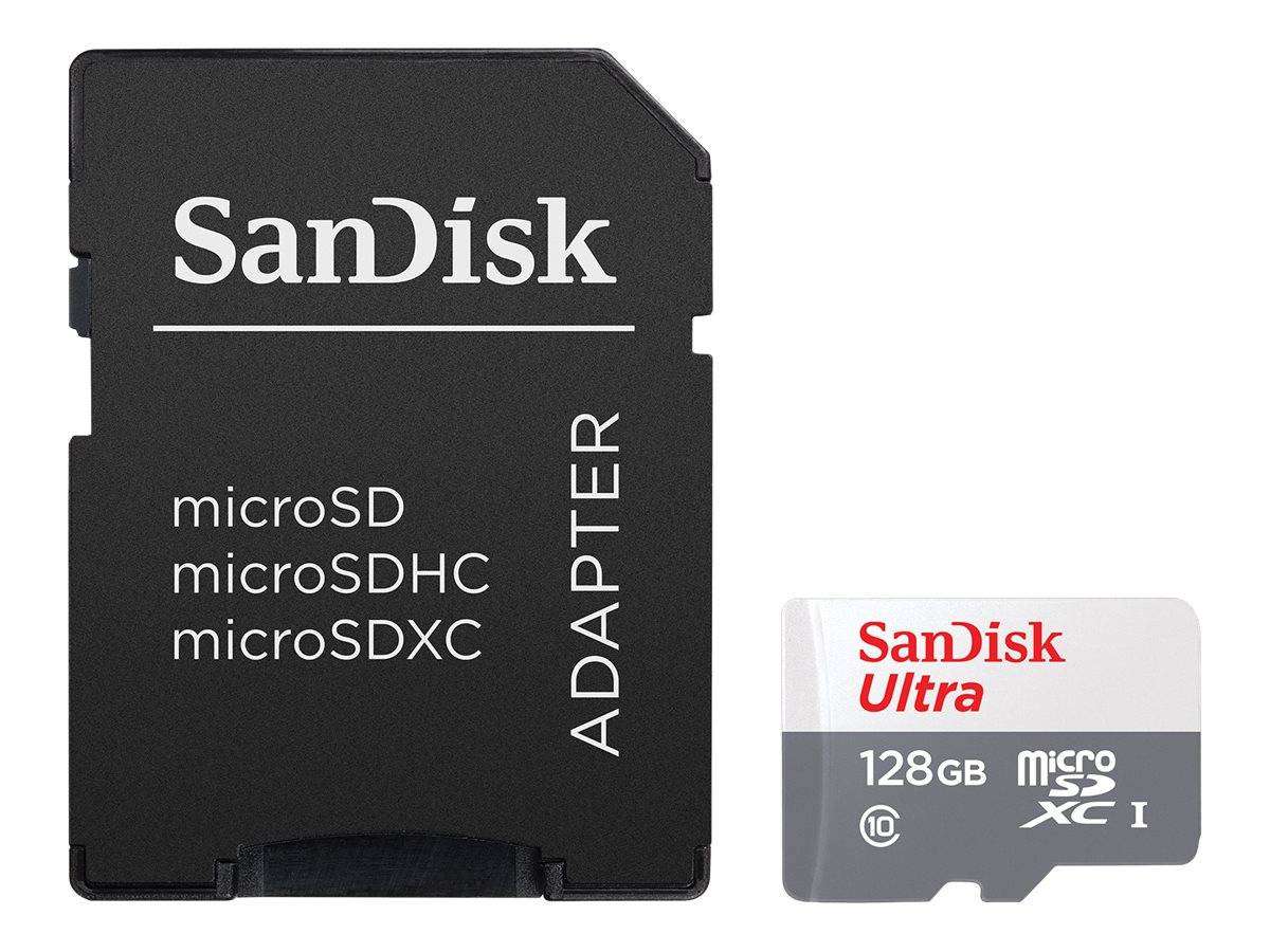 SanDisk Ultra - Flash-Speicherkarte (microSDXC-an-SD-Adapter inbegriffen)