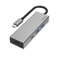 hama 00200107 USB-C-Hub, Multiport, 4 Ports, 2x USB-A, USB-C, HDMI™