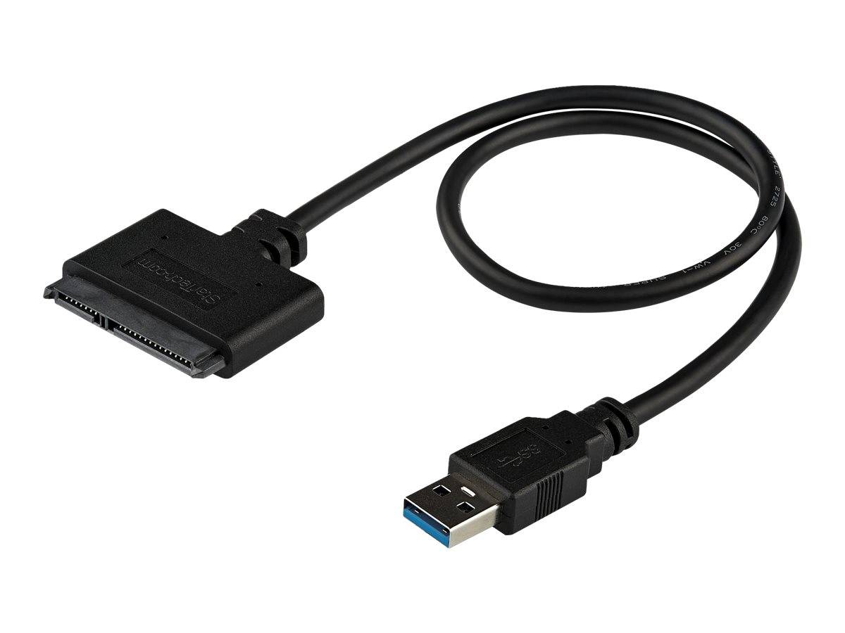 StarTech.com USB 3.0 auf 2,5" (6,4cm) SATA III Adapter Kabel mit UASP - USB 3.0 zu SATA SSD/HDD Konverter /