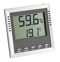 TFA Dostmann Klima Guard Thermo-/Hygrometer Silber