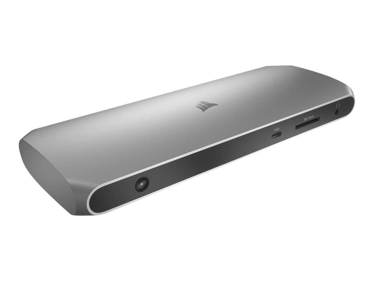 Corsair TBT100 Thunderbolt 3 Dock CU-9000001-EU Notebook Dockingstation Passend für Marke Dockingstations: Universal USB-C® Power Delivery