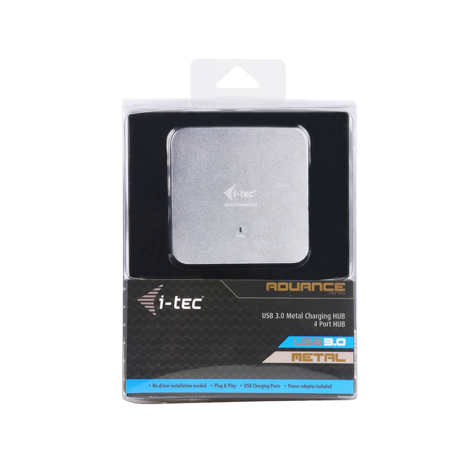 i-Tec USB 3.0 Metal Charging HUB - Hub - 4 x SuperSpeed USB 3.0