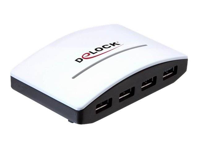 Delock 61762 4 Port USB 3.2 Gen 1-Hub (USB 3.0) Schwarz, Weiß