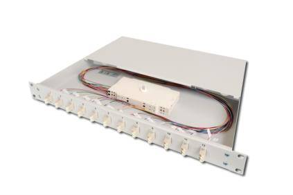 Digitus DN-96331/9 LWL-Patchpanel 12 Port LC Bestückt 1 HE