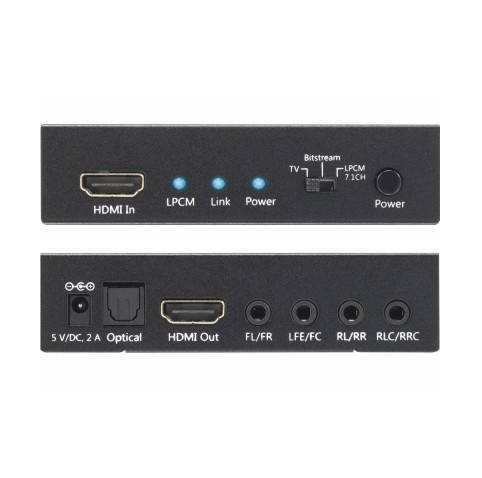 TECHly Audio Extraktor IDATA-HDMI-EA74K [HDMI - HDMI, Toslink, Klinke] 1920 x 1080 Pixel