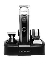 Grundig MGK 6841 Bartschneider, Haarschneider, Rasierer, Ohr-, Nasenhaartrimmer abwaschbar, USB-Ladefunktion Silber, Schwarz