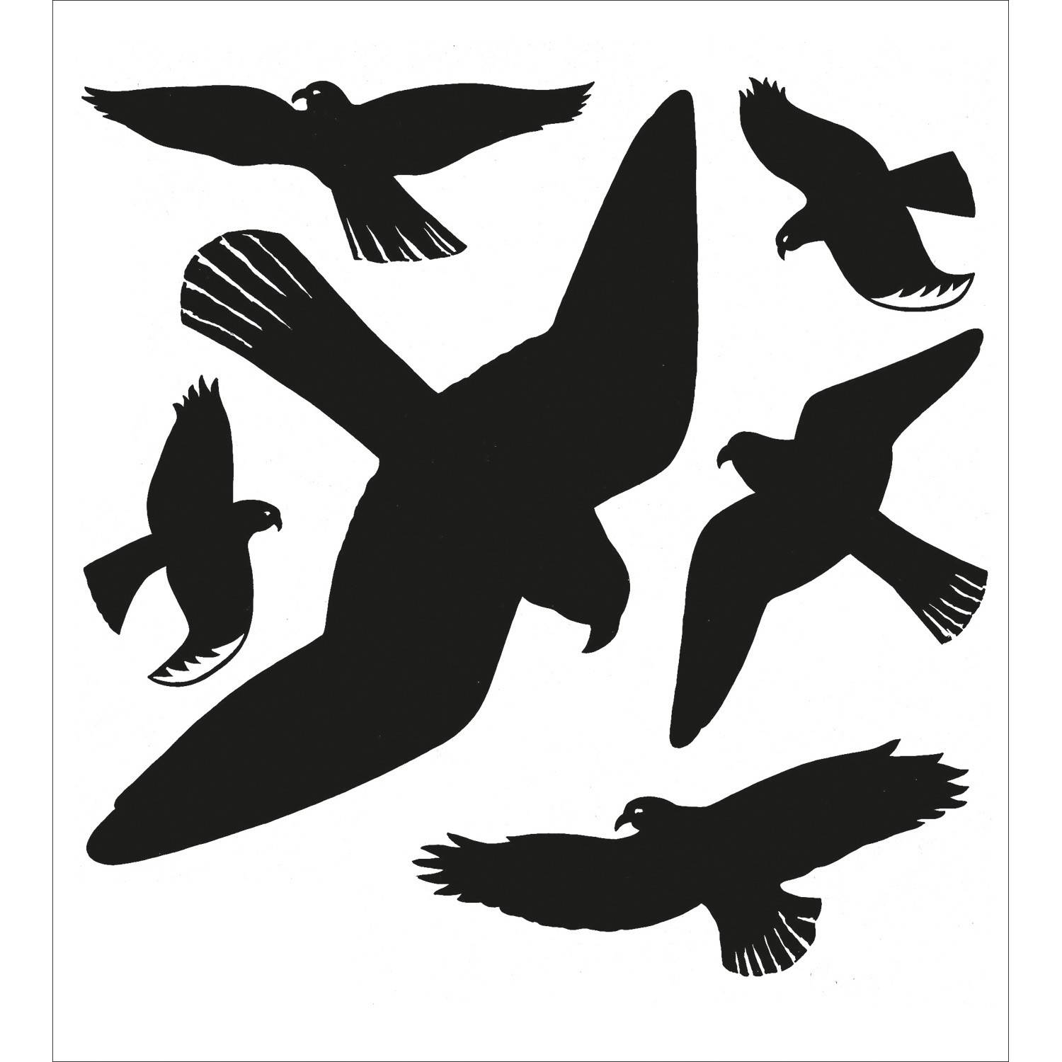 Warnvögel 30x30cm schwarz VE=1 Blatt