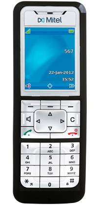 Mitel 612d Mobilteil V2 DECT Mobilteil Silber-Schwarz