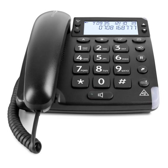 DORO Magna 4000 - Telefon mit Schnur mit Rufnummernanzeige/Anklopffunktion