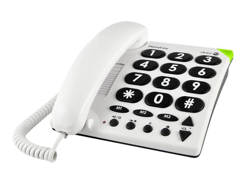 DORO PhoneEasy 311c - Telefon mit Schnur - weiß
