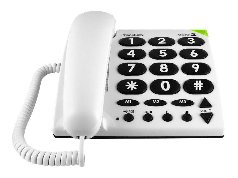 DORO PhoneEasy 311c - Telefon mit Schnur - weiß