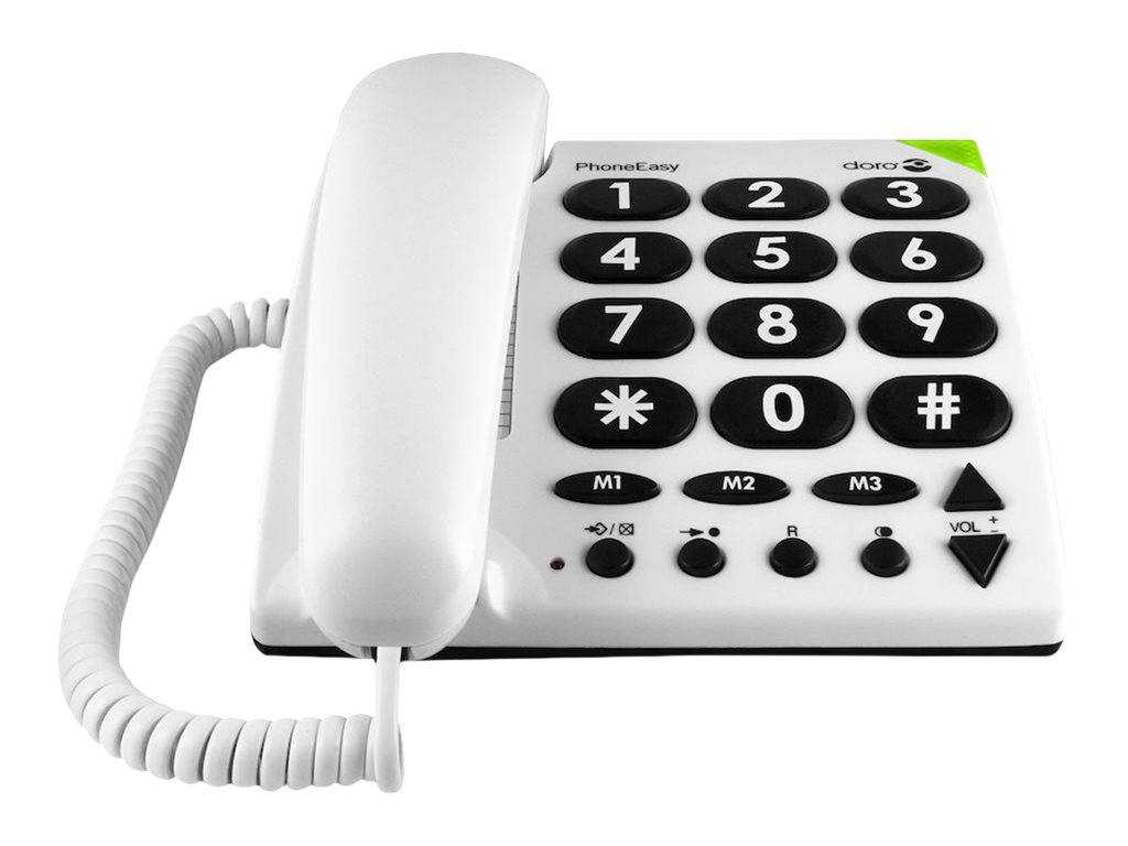 DORO PhoneEasy 311c - Telefon mit Schnur - weiß