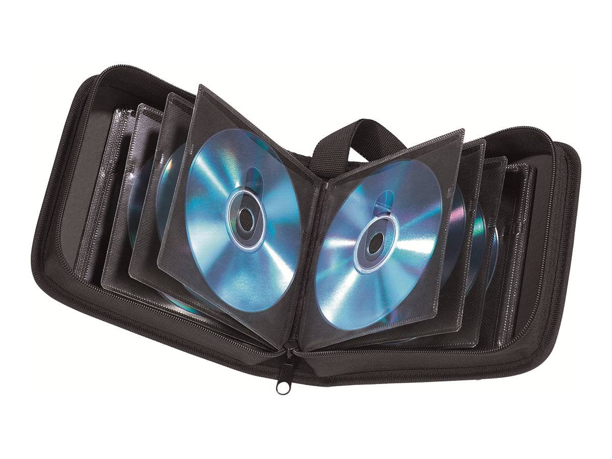 hama 00011615 CD-/DVD-/Blu-ray-Tasche 32, Schwarz