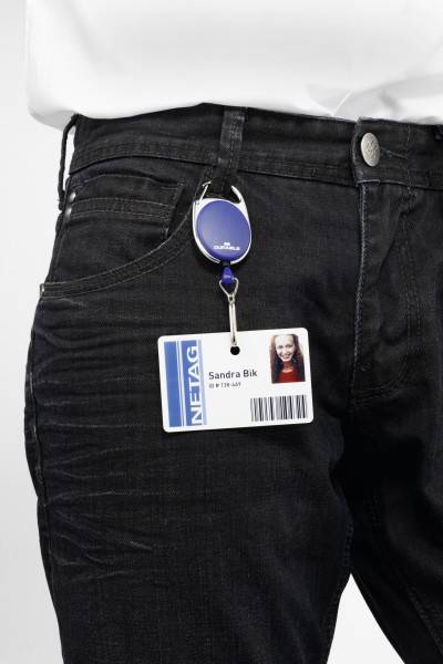 Durable JOJO STYLE - 8327 Jojo für Ausweishalter Federhaken Blau 0.8m 832707 1St.