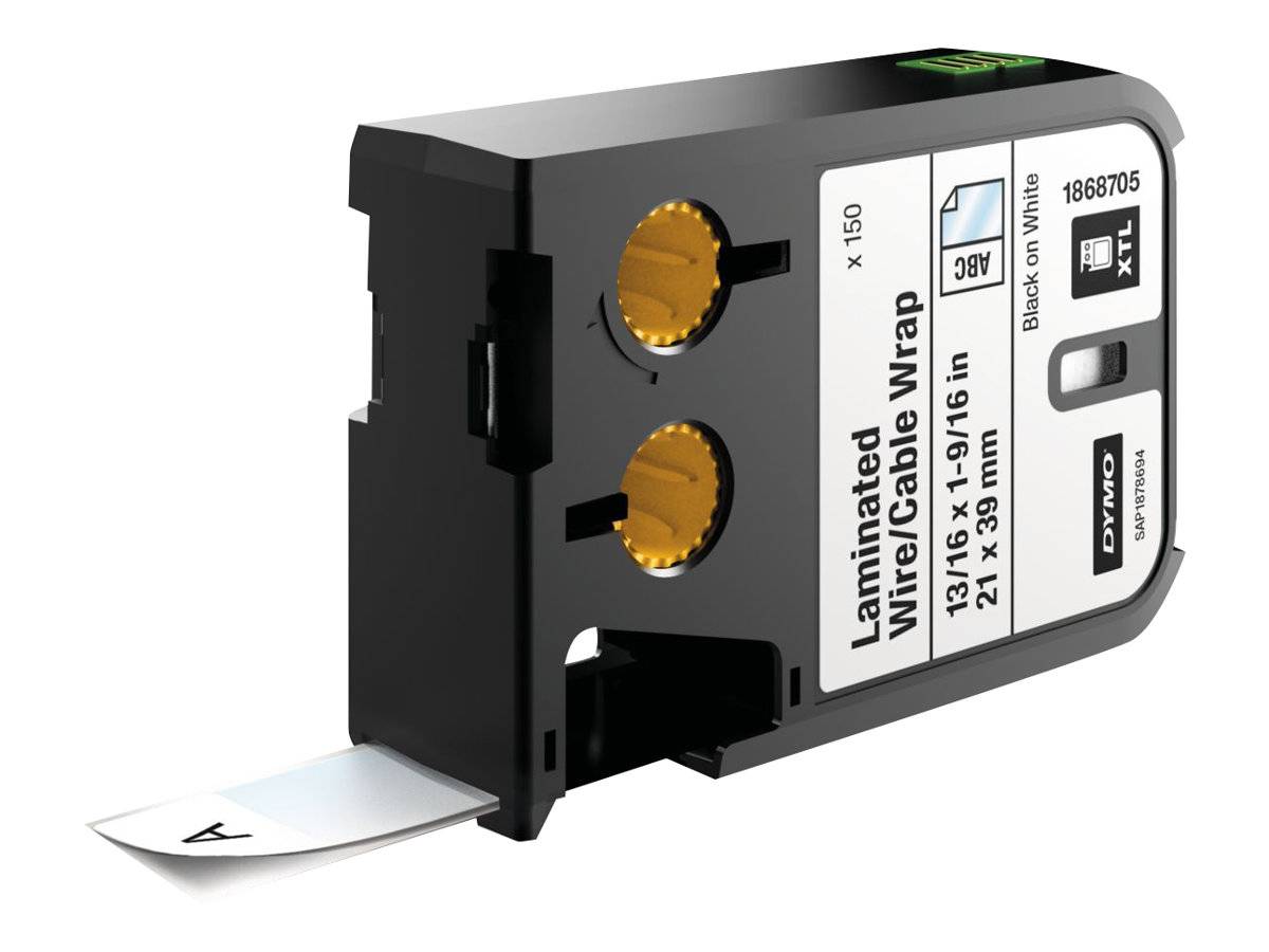 DYMO XTL - Vinyl - permanenter Klebstoff - Schwarz auf Weiß