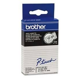 Brother TC TC-101 Bandfarbe: Transparent Schriftfarbe:Schwarz 12mm 7.7m