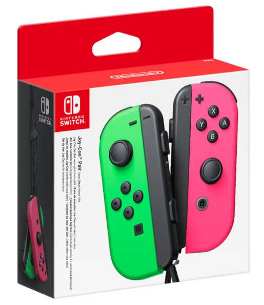 Nintendo 2x Joy-Con Gamepad Nintendo Switch Neonpink, Neongrün
