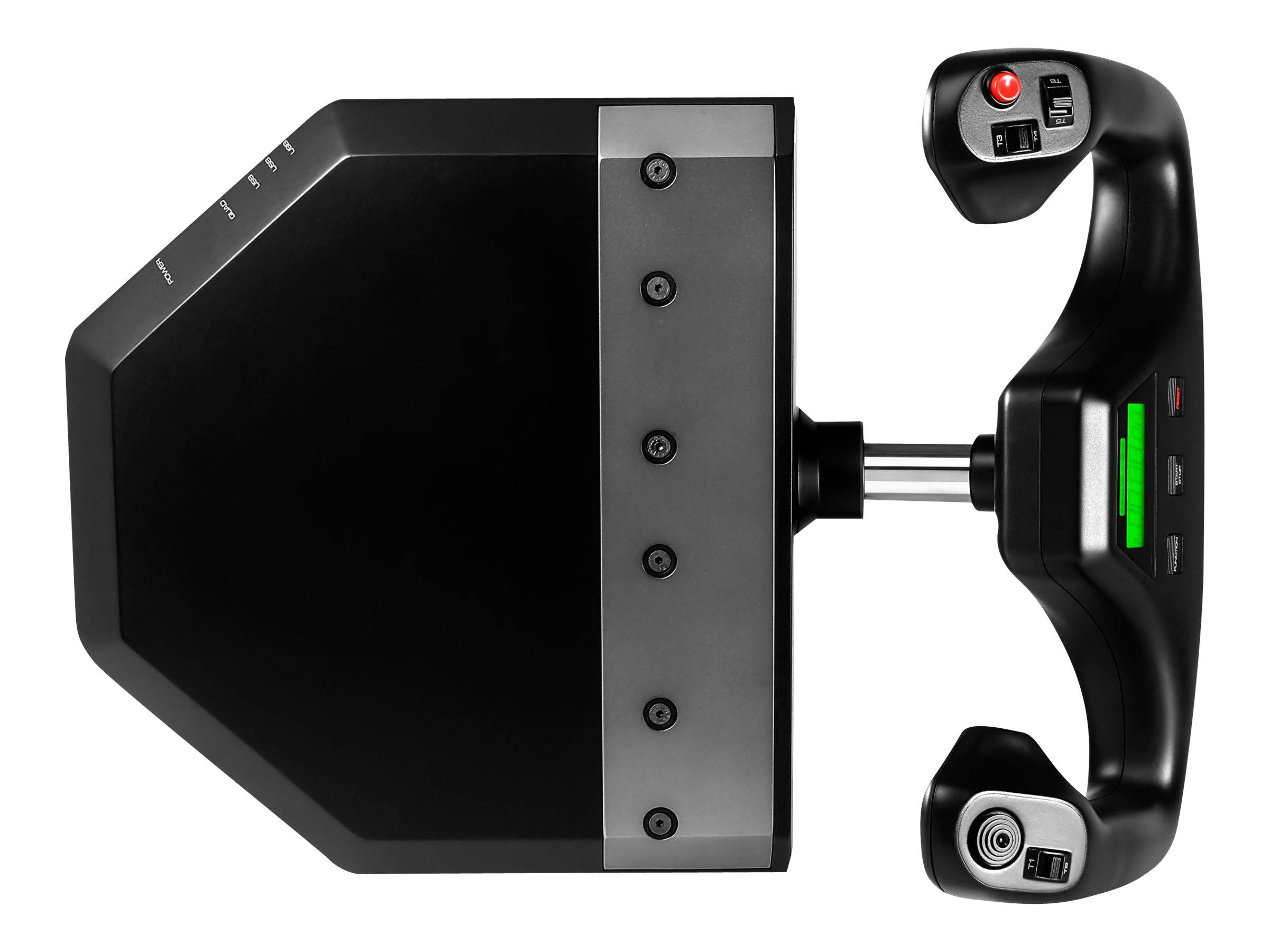 Logitech Gaming Saitek Pro Flight Yoke System PZ44 Flugsimulator-Steuerhorn USB PC Schwarz Schraubbefestigung