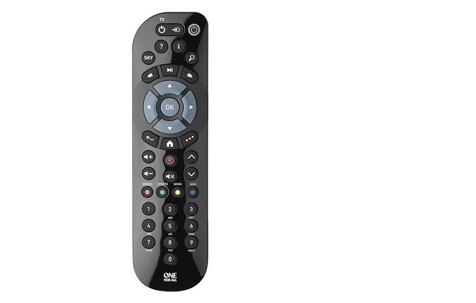 One For All URC 1635 Sky Receiver Fernbedienung Schwarz