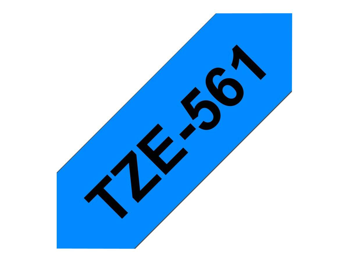 Schriftband Brother TZe TZe-561 Bandfarbe: Blau Schriftfarbe:Schwarz 36 mm 8 m