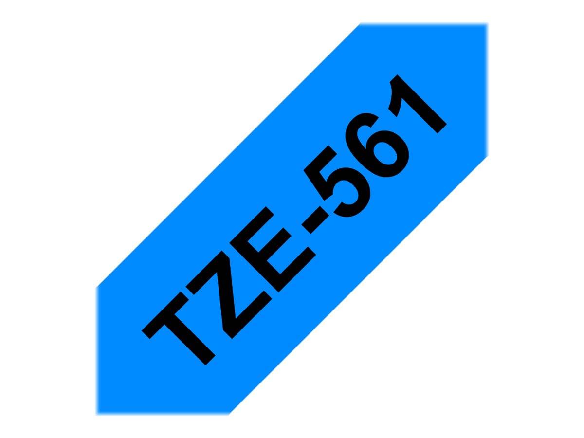 Schriftband Brother TZe TZe-561 Bandfarbe: Blau Schriftfarbe:Schwarz 36 mm 8 m
