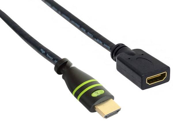 TECHly - Highspeed - HDMI-Verlängerungskabel mit Ethernet