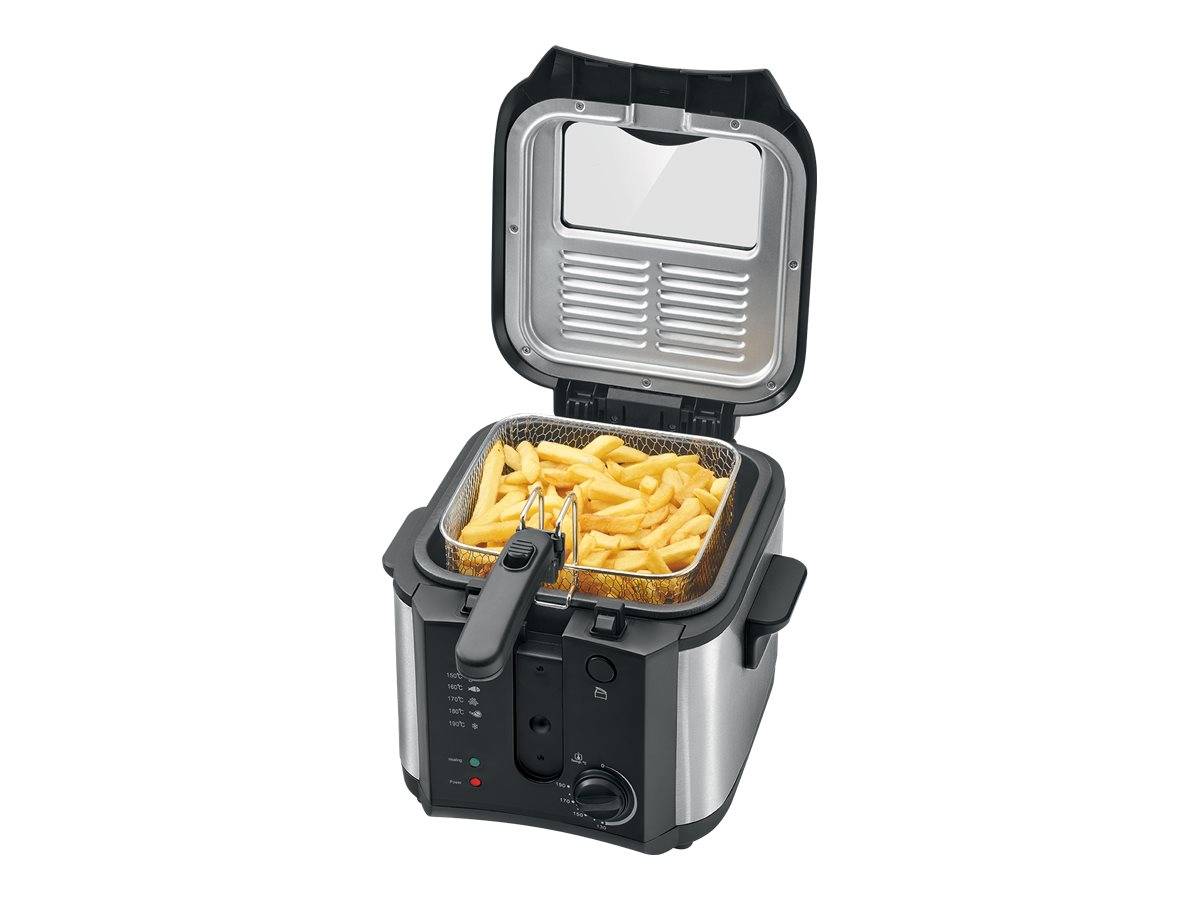 Clatronic FR 3649 Fritteuse 2.5 l 1600 W Schwarz