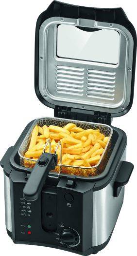 Clatronic FR 3649 Fritteuse 2.5 l 1600 W Schwarz