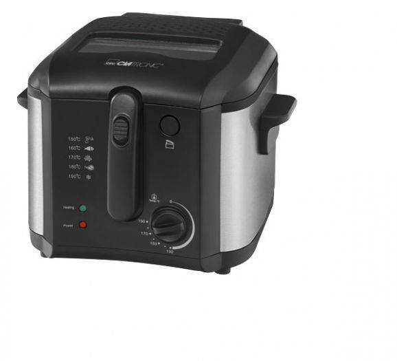 Clatronic FR 3649 Fritteuse 2.5 l 1600 W Schwarz