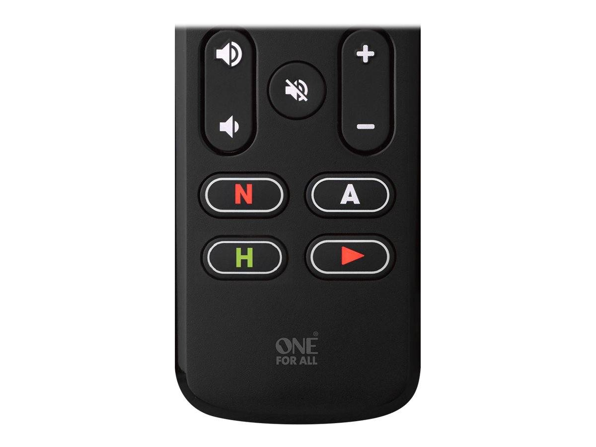 One For All Streamer Universal Fernbedienung Schwarz