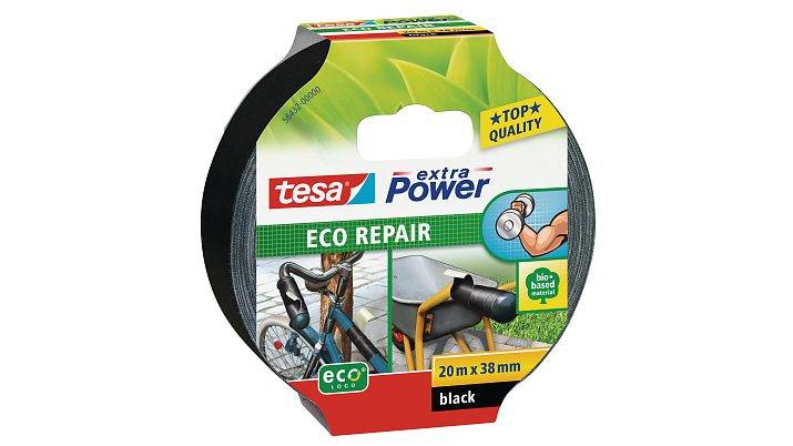 TESA ECO REPAIR 56432-00000-00 Gewebeklebeband tesa® extra Power Schwarz (L x B) 20m x 38mm 1St.
