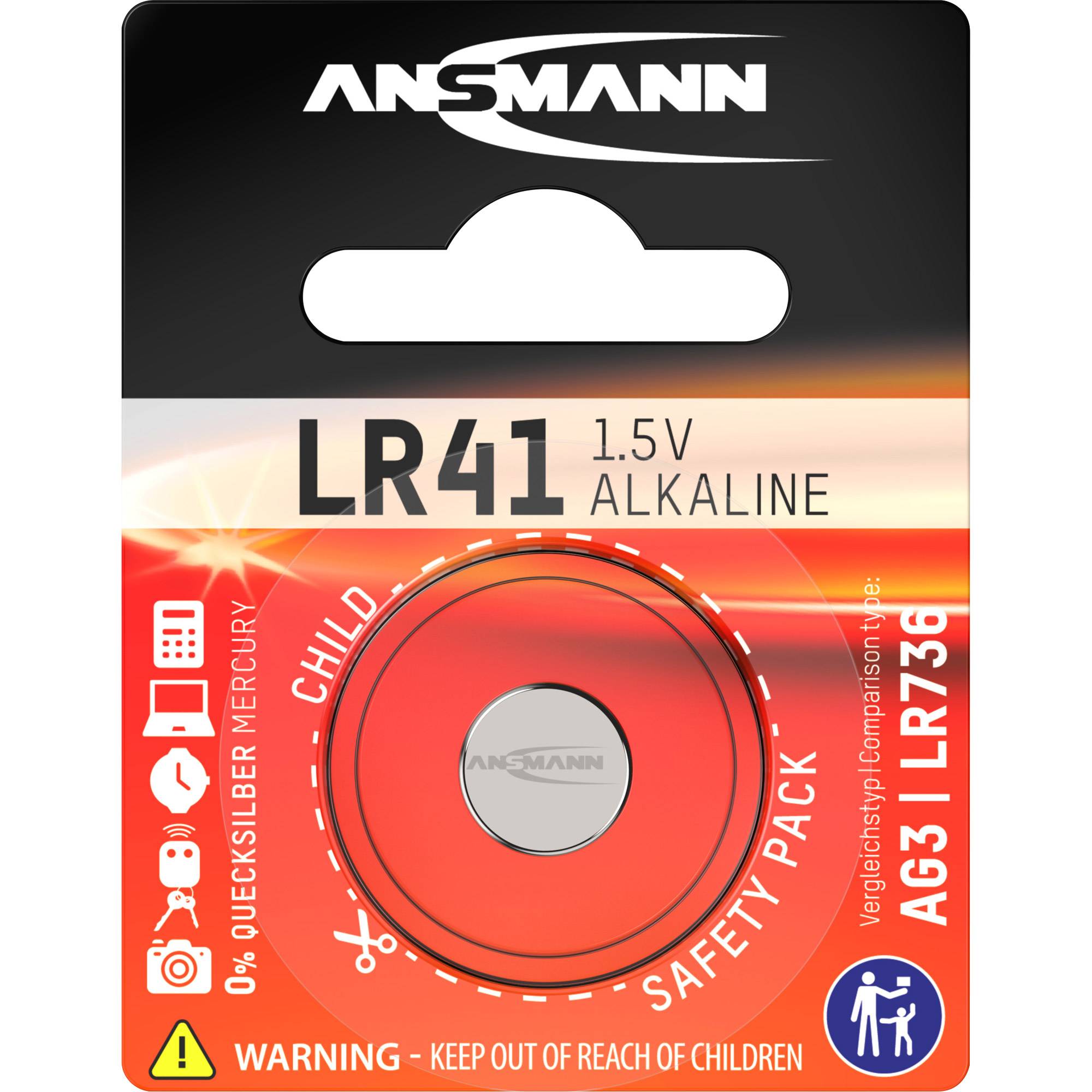 ANSMANN - Batterie LR41 - Alkalisch