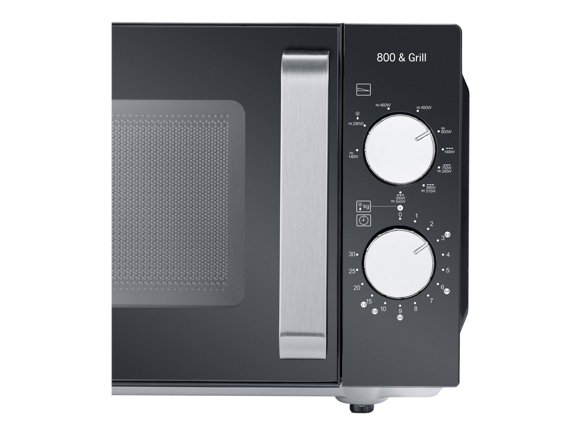 Severin MW 7762 Mikrowelle Schwarz, Edelstahl 800 W Grillfunktion