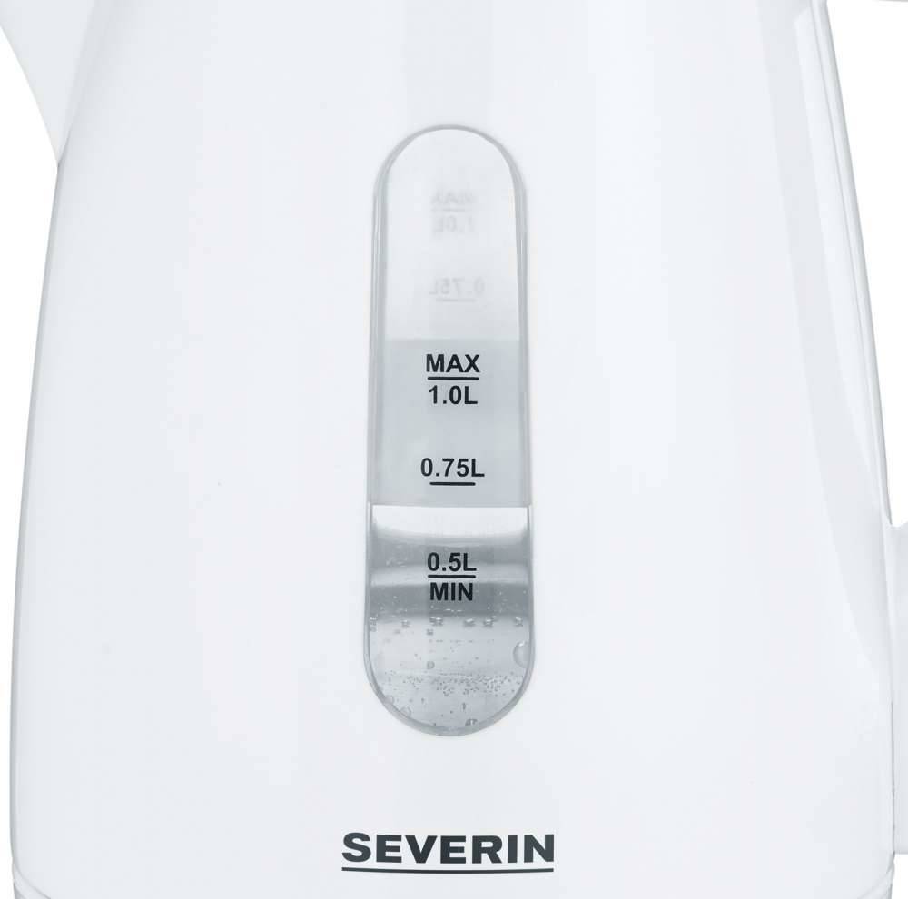 Severin WK 3411 Wasserkocher Weiß Fassungsvermögen: 1l