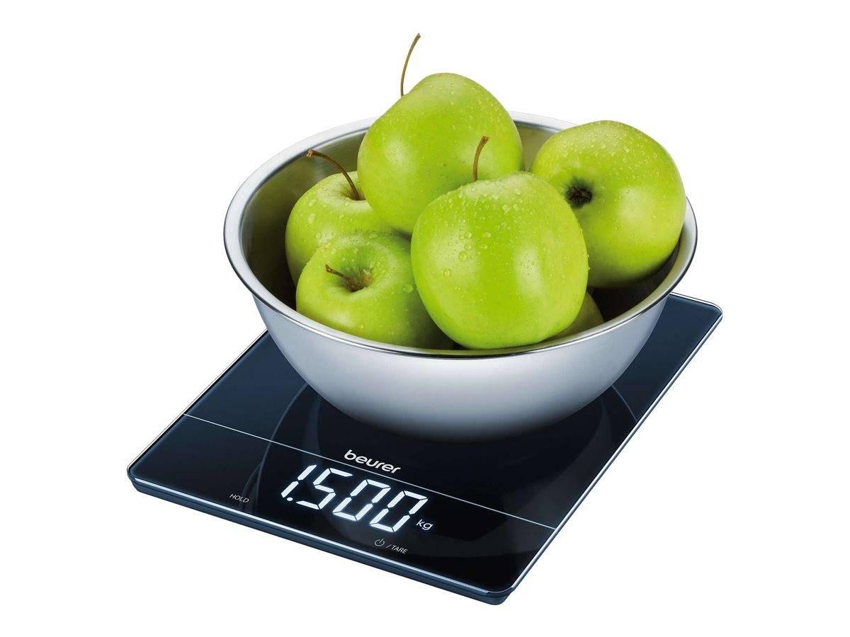 Beurer KS 34 Küchenwaage digital Wägebereich (max.)=15kg Schwarz 200 x 263 x 20