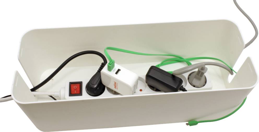 VALUE Kabel-Box, groß, weiß