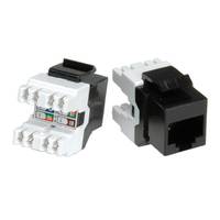 ROLINE Kat.5e (Class D) Keystone, RJ-45, ungeschirmt, schwarz