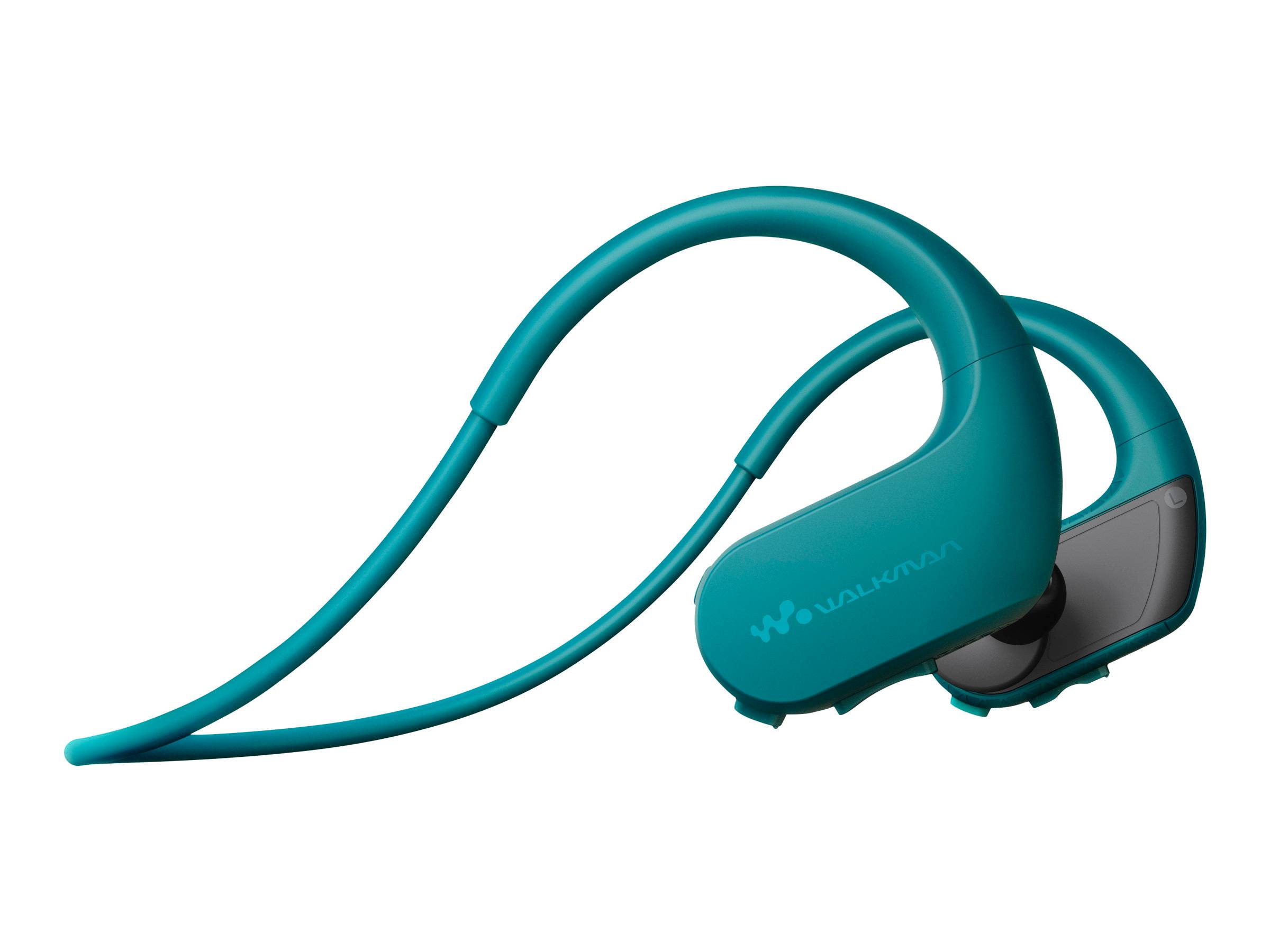 Sony NW-WS413L Sport In Ear Kopfhörer Blau MP3-Player, Ohrbügel, Wasserbeständig