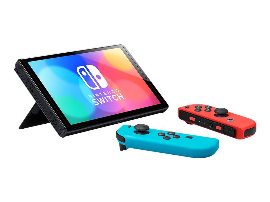 Nintendo Switch OLED Konsole 64 GB Neonrot, Neonblau