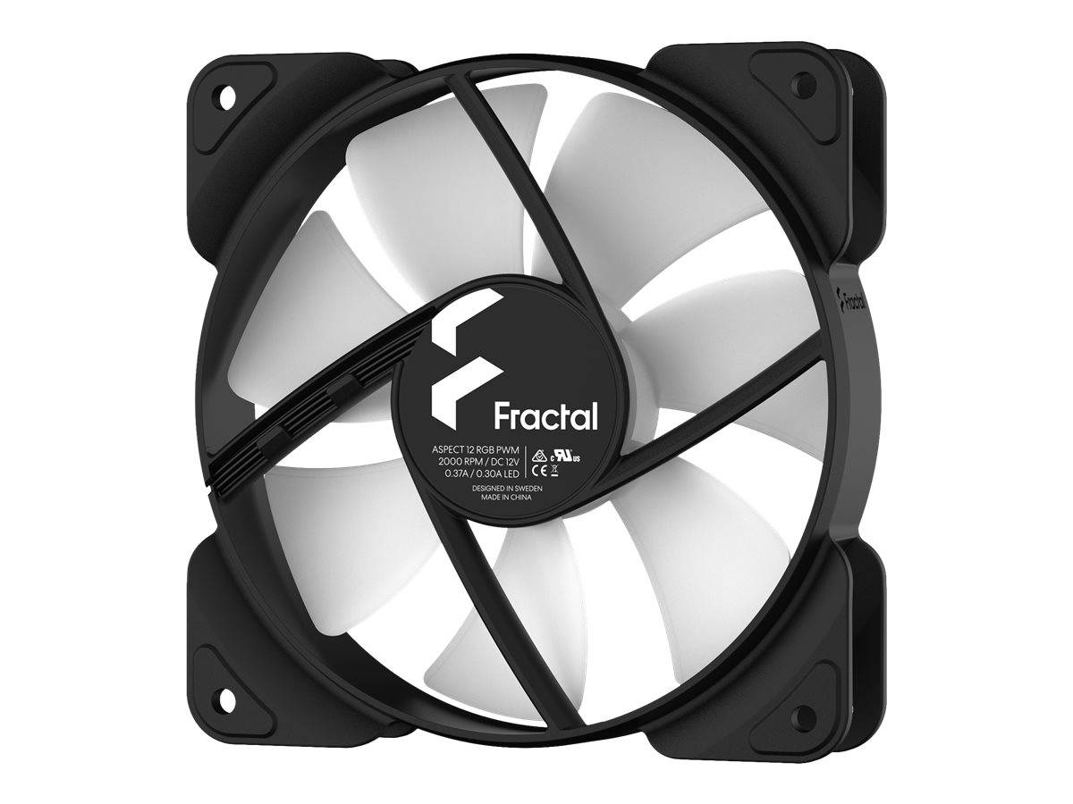 Fractal Design Aspect 12 RGB PWM PC-Gehäuse-Lüfter Schwarz
